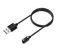 TiMOVO Câble de charge USB Compatible avec YAMAY Willful Letsfit SW021/ID205U/ID205S/ID205L/ID216/SW021/SW025/SW023/UMIDIGI, 1PCS Câble de Charge USB Montre Magnétique 3,3ft - Noir