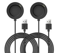 TiMOVO Câble de Chargeur Compatible Xiaomi Watch S3/H1/2 Pro/S2, [2 pièces] Câble de Charge USB-C Magnétique de Remplacement de 3,3 pieds, Noir
