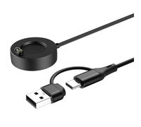 TiMOVO Cargador Para Compatible avec GA-rmin Vivoactive 3/Fenix 5, 2-en-1 Câble de Charge de Type C avec USB pour GA-rmin Fenix 5/5S/5X/6/6S/6/7S/7X/Forerunner 935/245/945 (3,3ft)