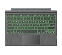 TiMOVO Clavier Bluetooth pour la Langue Italienne Compatible avec Microsoft Surface Pro 7 Plus/Pro 7/Pro 6/Pro 4/Pro 3/Pro 2017, Clavier sans Fil avec Rétroéclairage LED 7 Couleurs, Gris