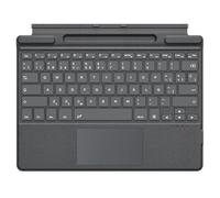 TiMOVO Clavier Espagnol Compatible avec Microsoft Surface Pro 11/10/9/8/X, Clavier QWERTY avec Trackpad et Porte Stylo, Gris