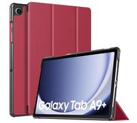 TiMOVO Coque Compatible avec Galaxy Tab A9+/A9 Plus 11" 2023 SM-X210/X216/X218, Étui de Protection Fin et Léger avec Dos en PC Rigide, Réveil/Sommeil Automatique, Vin Rouge