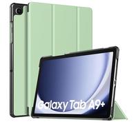 TiMOVO Coque Compatible avec Galaxy Tab A9+/A9 Plus 11" 2023 SM-X210/X216/X218, Étui de Protection Fin et Léger avec Dos en PC Rigide, Réveil/Sommeil Automatique, Vert