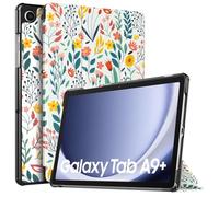 TiMOVO Coque Compatible avec Galaxy Tab A9+/A9 Plus 11" 2023 SM-X210/X216/X218, Étui de Protection Fin et Léger avec Dos en PC Rigide, Réveil/Sommeil Automatique, Fleur