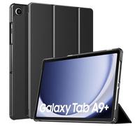TiMOVO Coque Compatible avec Galaxy Tab A9+/A9 Plus 11" 2023 SM-X210/X216/X218, Étui de Protection Fin et Léger avec Dos en PC Rigide, Réveil/Sommeil Automatique, Noir
