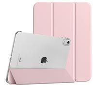 TiMOVO Coque Compatible avec iPad (A16) 11ème Génération 11 Pouces 2025/iPad 10ème Génération 10,9 Pouces 2022, Légère Housse Arrière Translucide en PC avec Réveil/Sommeil Auto, Rose Clair