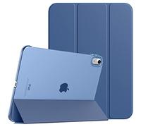 TiMOVO Coque Compatible avec iPad (A16) 11ème Génération 11 Pouces 2025/iPad 10ème Génération 10,9 Pouces 2022, Légère Housse Arrière Translucide en PC avec Réveil/Sommeil Auto, Bleu Abysse