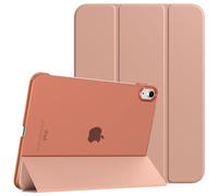 TiMOVO Coque Compatible avec iPad (A16) 11ème Génération 11 Pouces 2025/iPad 10ème Génération 10,9 Pouces 2022, Légère Housse Arrière Translucide en PC avec Réveil/Sommeil Auto, Pamplemousse