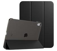 TiMOVO Coque Compatible avec iPad (A16) 11ème Génération 11 Pouces 2025/iPad 10ème Génération 10,9 Pouces 2022, Légère Housse Arrière Translucide en PC avec Réveil/Sommeil Auto, Noir