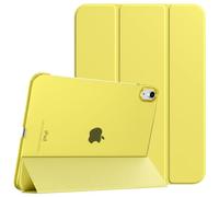 TiMOVO Coque Compatible avec iPad (A16) 11ème Génération 11 Pouces 2025/iPad 10ème Génération 10,9 Pouces 2022, Légère Housse Arrière Translucide en PC avec Réveil/Sommeil Auto, Jaune Citron