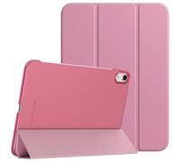 TiMOVO Coque Compatible avec iPad (A16) 11ème Génération 11 Pouces 2025/iPad 10ème Génération 10,9 Pouces 2022, Légère Housse Arrière Translucide en PC avec Réveil/Sommeil Auto, Fondant Rose