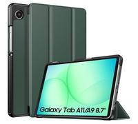 TiMOVO Coque Compatible avec Samsung Galaxy Tab A11/A9 8,7 Pouces (2025/2023), Étui de Protection Fin et Léger avec Dos en PC Rigide, Vert Nuit