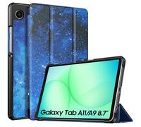 TiMOVO Coque Compatible avec Samsung Galaxy Tab A11/A9 8,7 Pouces (2025/2023), Étui de Protection Fin et Léger avec Dos en PC Rigide, Étoile Bleue