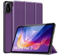 TiMOVO Coque Compatible avec Xiaomi Redmi Pad 2 2025, Étui de Protection Fin et Léger avec Dos en PC Rigide et Réveil/Sommeil Auto pour Tout Nouveau Redmi Pad 2 11" Tablette, Violet Foncé