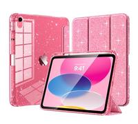 TiMOVO Coque pour iPad A16 11 Pouces/10ème Gén 10,9", Rose pailleté