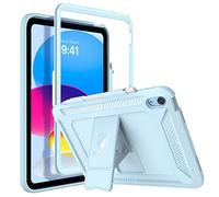 TiMOVO Coque pour iPad (A16) 11ème Génération 11 Pouces 2025/iPad 10ème Génération 10,9 Pouces 2022, avec Porte-Crayon, Housse Résistante et Anti-Choc pour iPad 11ème/10ème Génération - Bleu Ciel