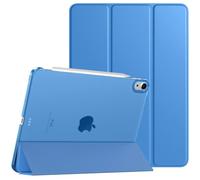 TiMOVO Coque pour iPad Air 11 Pouces (M4 2026/M3 2025/M2 2024), iPad Air 5e/4e Génération (2022/2020) 10,9 Pouces, Étui de Protection Mince avec Dos Transparent, Sommeil/Réveil Auto, Vague Bleue