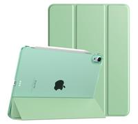 TiMOVO Coque pour iPad Air 11 Pouces (M4 2026/M3 2025/M2 2024), iPad Air 5e/4e Génération (2022/2020) 10,9 Pouces, Étui de Protection Mince avec Dos Transparent, Sommeil/Réveil Auto, Vert