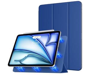 TiMOVO Coque pour iPad Air 11 Pouces M4/M3/M2, Air 5e/4e Gén, Bleu Marine