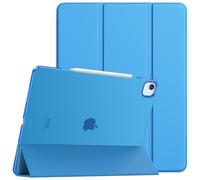 TiMOVO Coque pour iPad Air 13 Pouces M2 2024, Étui Fine avec Support pour iPad Air 13 Pouces, Support Touch ID, Étui Auto Sommeil/Réveil avec Dos Translucide pour iPad Air 13, Vague Bleue