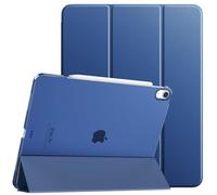 TiMOVO Coque pour iPad Air 13 Pouces (M3/M2-2025/2024), Étui Fine avec Support Touch ID, Auto Sommeil/Réveil avec Dos Translucide iPad Air 13 Étui, Marine Bleu