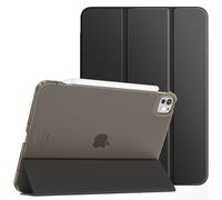 TiMOVO Coque pour iPad Pro 11 Pouces M5 2025/M4 2024, Coque Fine avec Support pour iPad Pro 11 6e/5e Gén, Étui Intelligent avec Dos Translucide Prend, Noir