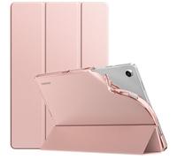 TiMOVO Coque pour Samsung Galaxy Tab A9+/A9 Plus 11" 2023, Or Rose | TPU Souple et Fin, Couvercle Arrière Translucide, Réveil/Veille Automatique