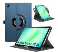 TiMOVO Coque Rotatif pour Samsung Galaxy Tab A11+/A11 Plus 11 Pouces 2025 SM-X230/ X236/ X238, Coque de Support Rotatif à 90 Degrés, Prise en Charge de la Mise en Réveil/Veille Auto, Bleu Denim