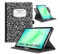 TiMOVO Coque Rotatif pour Samsung Galaxy Tab A11+/A11 Plus 11 Pouces 2025 SM-X230/ X236/ X238, Coque de Support Rotatif à 90 Degrés, Prise en Charge de la Mise en Réveil/Veille Auto, Carnet Noir