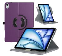 TiMOVO Coque Rotative pour iPad Air 11 Pouces M3/M2 (2025/2024)/iPad Air 5ème génération 2022/iPad Air 4ème Gén 2020 10,9 Pouces, Support de Protection à 90 Degrés, Violet