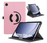 TiMOVO Coque Rotative pour Samsung Galaxy Tab A9+/A9 Plus 11" 2023 SM-X210/X216/X218, Couvercle de Support Rotatif à 90 Degrés pour Tablette Galaxy Tab A9+ Veille Automatique, Rose Clair