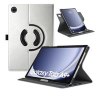 TiMOVO Coque Rotative pour Samsung Galaxy Tab A9+/A9 Plus 11" 2023 SM-X210/X216/X218, Couvercle de Support Rotatif à 90 Degrés pour Tablette Galaxy Tab A9+ Veille Automatique, Argent Nacré