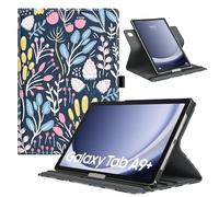 TiMOVO Coque Rotative pour Samsung Galaxy Tab A9+/A9 Plus 11" 2023 SM-X210/X216/X218, Couvercle de Support Rotatif à 90 Degrés pour Tablette Galaxy Tab A9+ Veille Automatique, Fleur Colorée