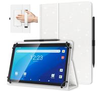 TiMOVO Coque Universel pour Tablette 10,1 Pouces, Blanc Scintillant