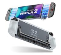 TiMOVO Étui Amovible pour Nintendo Switch 2 2025, Étui de Protection TPU Grip Accessoires avec Joycon Design à Dégagement Rapide pour Switch 2,Coque Rigide Anti-rayures et Antichoc pour Console, Gris