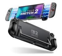 TiMOVO Étui Amovible pour Nintendo Switch 2 2025, Étui de Protection TPU Grip Accessoires avec Joycon Design à Dégagement Rapide pour Switch 2,Coque Rigide Anti-rayures et Antichoc pour Console, Noir