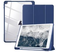 TiMOVO Étui Compatible avec Nouvel iPad 9ème Gén 2021/iPad 8ème Génération 2020/iPad 7ème Génération 10,2" 2019,Coque de Protection avec Porte-Crayon,Réveil/Veille Automatique, Bleu Océan