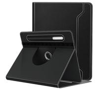TiMOVO Étui Compatible avec Tablette 9-11 Pouces, Étui de Protection en PU, Coque pour Tablette Rotative à 360 Degrés avec Poche, Couverture de Protection pour Tablettes 9-11 Pouces, Noir