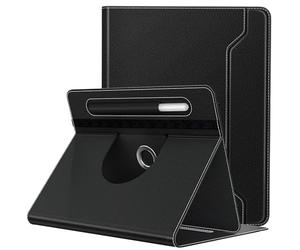 TiMOVO Étui Compatible avec Tablette 9-11 Pouces, Étui de Protection en PU, Coque pour Tablette Rotative à 360 Degrés avec Poche, Couverture de Protection pour Tablettes 9-11 Pouces, Noir