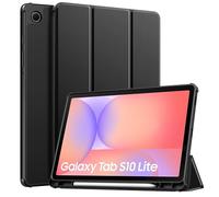 TiMOVO Étui pour Samsung Galaxy Tab S10 Lite 10,9 Pouces 2025 SM-X400/X406 avec Logement pour S Pen, Coque de Protection Arrière Souple en TPU, Fonction de Veille/Réveil Automatique, Noir