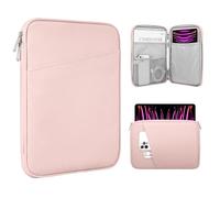 TiMOVO Étui pour Tablette 13" avec Pochette pour iPad Air 13", iPad Pro 13",iPad Pro 12.9",Galaxy Tab S9+/S9 Plus/S10+/S10 Plus/S9 FE+/S9 FE Plus 12.4",Remarkable Paper Pro 11.8", Rose