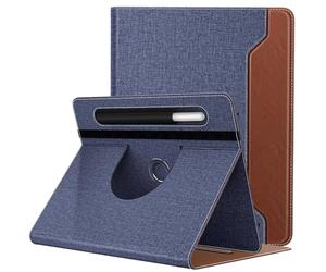 TiMOVO Étui Tablette 9-11 Pouces, Denim Bleu & Brun