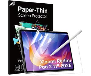 TiMOVO Lot de 2 Protecteurs d'Écran avec Texture Papier pour Xiaomi Redmi Pad 2 11 Pouces 2025, Écrivez et Dessinez comme sur du Papier, Antirays et Antireflet, Film Mat