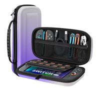TiMOVO Pochette Housse pour Nintendo Switch 2 2025, Étui de Transport pour Switch 2 Console et Accessoires avec Poches et 10 Cartouches de Jeu, Sacoche Rigide de Protection Portable,Gradient Violet