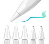 TiMOVO Pointes de Remplacement pour Apple Pencil 1ère/2ème génération/USB-C/Apple Pencil Pro, 5 Paquets de Pointes Fines en métal résistantes à l'usure pour Apple Pencil pour iPad Pro/Air/Mini