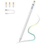 TiMOVO Stylet pour iPad Pencil pour iPad 11/10/9/8/7e Génération, 20Hrs Travail Palm Rejection Apple Pen pour iPad Pro, iPad Air 11/13 Pouces 2025, Haute Précision iPad Pencil 1ère Génération, Blanc