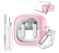 TiMOVO Transparente Étui pour Galaxy Buds 4 & Galaxy Buds 4 Pro, Rose