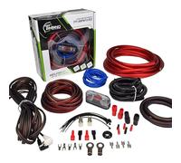 Timpano Kit de câblage d'amplificateur, kit d'amplificateur de calibre 4, 2000 W, installation d'amplificateur de voiture, kit de câbles CCA - Fusible 150 ampères TPT-AMPKIT4 rouge