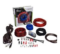 Timpano Kit de câblage pour amplificateur - Kit de câbles CCA pour installation d'amplificateur de voiture de calibre 8 1000 W - Fusible 60 A simple Amp TPT-AMPKIT8 ROUGE