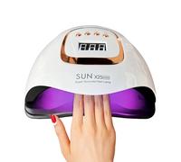 Timpou Lampe à ongles UV LED 380 W avec 81 perles LED, séchoir à ongles professionnel, lampe à ongles gel UV avec 4 réglages de minuterie, capteur automatique, écran LCD